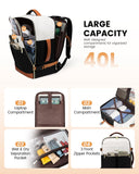40L Carry-On Travel Backpack for Women – Airline Approved Laptop Backpack with Packing Cubes, TSA Opening & Anti-Theft Pocket