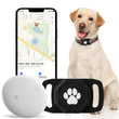 Smart Pet Tracker for Android, Waterproof GPS Tag for Cats & Dogs, No Subscription Required, Lightweight Silicone Collar Holder