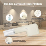 Mini Portable Handheld Garment Steamer 800W Fast Heat Travel Wrinkle Remover with Compact Water Tank