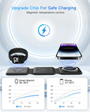 3-in-1 Foldable Magnetic Wireless Charging Station for iPhone, Apple Watch & AirPods