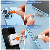 All-in-One Keyboard Cleaning Kit Laptop Screen & Electronics Cleaner Brush Tool Set Portable PC Accessories White