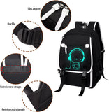 3-Piece Reflective School Backpack Set with Laptop Pocket