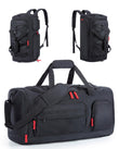 BAGSMART 35L Gym & Travel Duffel Bag with Shoe and Laptop Compartments – 3-in-1 Carry-On Weekender (Black)