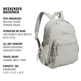 adidas Weekender Backpack – Compact & Lightweight Everyday Travel Backpack with Trolley Strap (Metal Grey, 19L)