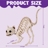 2PCS Halloween Skeleton Cats – Realistic Weatherproof Outdoor Decorations for Yard, Lawn & Patio