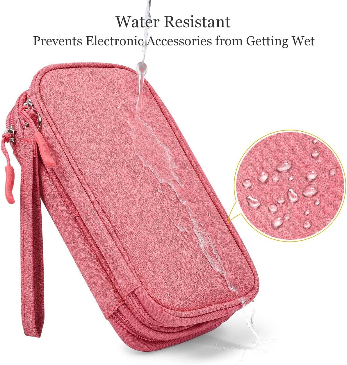 Electronics Organizer Travel Case – Waterproof Cable & Gadget Storage Bag for Chargers, USB Drives, Power Banks & Accessories