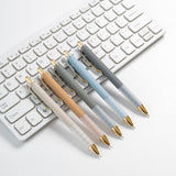 12-Pack Gold Retractable Black Ink Ballpoint Pens