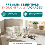 15-Piece Travel Hygiene Kit – TSA Approved Toiletry Set with Toothbrush, Razor, Deodorant & Travel Size Essentials