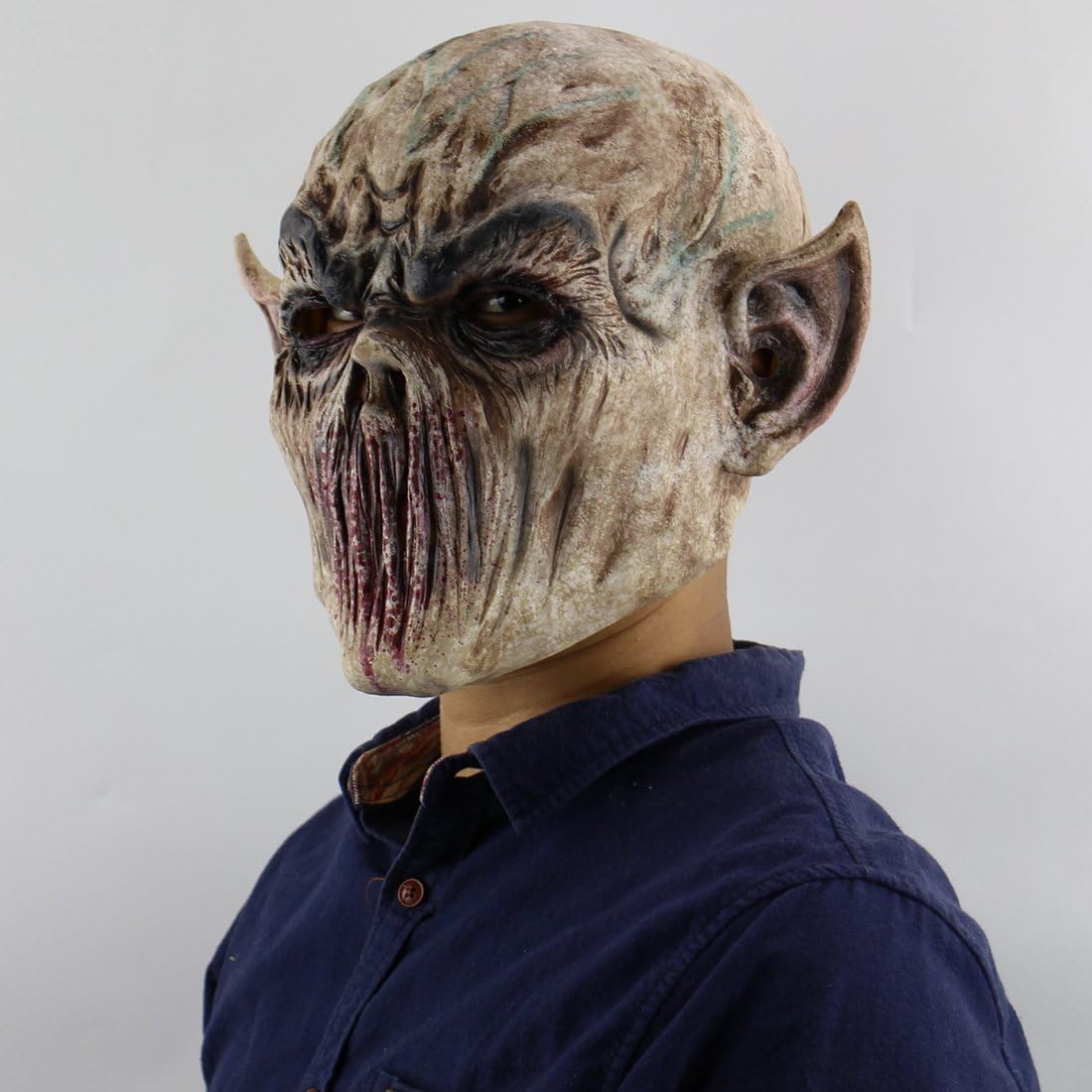 Realistic Zombie Latex Mask – Scary Halloween Masquerade Costume for Adults, Breathable & Non-Toxic Full Head Mask