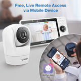 VTech VM901HD Smart WiFi Baby Monitor with 5" HD Parent Unit, 1080p Camera, Night Vision & Remote Pan Tilt Zoom