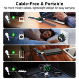 2-in-1 Magnetic Apple Watch Charger – Portable USB-C & USB-A Travel Charging Adapter for iWatch