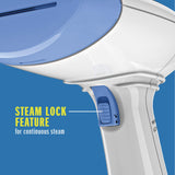 Conair ExtremeSteam White & Blue Dual Heat Handheld Garment Steamer 1200W Professional Fabric Steam System