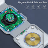 3-in-1 Magnetic Wireless Charging Station – Foldable Charger for iPhone, Apple Watch & AirPods