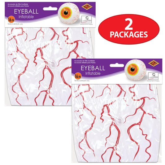 🏷 Product Title (90–120 chars) Beistle 2-Pack Inflatable Eyeballs – 16" Creepy PVC Halloween Decorations for Haunted Houses & Parties