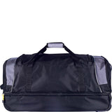 TPRC Sierra Madre 30” Rolling Duffel Bag, Large 103L Travel Duffle with In-Line Wheels (Black/Gray)