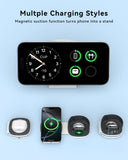 2-in-1 Magnetic Foldable Wireless Charger for iPhone & Apple Watch – Portable MagSafe Charging Stand with Fast Charging Adapter
