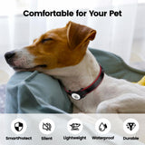 Smart Cat & Dog GPS Tracker with QR Emergency ID Tag, No Monthly Fee, Real-Time Find My Tracking, Lightweight Waterproof Collar Locator for Pets