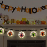Halloween Eyeball String Lights – Multicolored Lantern Design (Indoor & Outdoor, Waterproof)