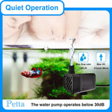 USB Portable Cat Water Fountain Pump – DIY Outdoor Pet Water Dispenser with Adjustable Flow (Black)