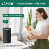 Yamiry Smart Door Lock with Fingerprint, App Control, Keypad & Alexa Support, Keyless Entry Deadbolt for Home & Rental Security