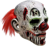 Scary Clown Latex Mask – Multicolor Horror Halloween Mask for Adults (One Size)