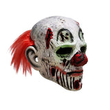 Scary Clown Latex Mask – Multicolor Horror Halloween Mask for Adults (One Size)