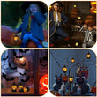 Handheld Pumpkin Lantern Lights – 3 Pack Portable Halloween Pumpkin Lamps (Battery Operated)