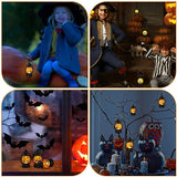 Handheld Pumpkin Lantern Lights – 3 Pack Portable Halloween Pumpkin Lamps (Battery Operated)