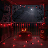 Halloween C9 Dark Purple String Lights – 25Ft Black Wire, 25 Bulbs, UL Listed Outdoor & Indoor Party Décor