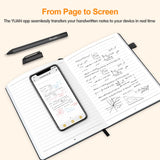 YUAN Smart Pen & Digital Notebook Set – Real-Time Sync, Offline Storage & Business App Integration (Black Edition)