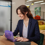 Reusable Travel Utensil Set with Case – Stainless Steel Fork, Spoon, Knife & Chopsticks Portable Cutlery Kit for Work, Camping & Lunch (Black)