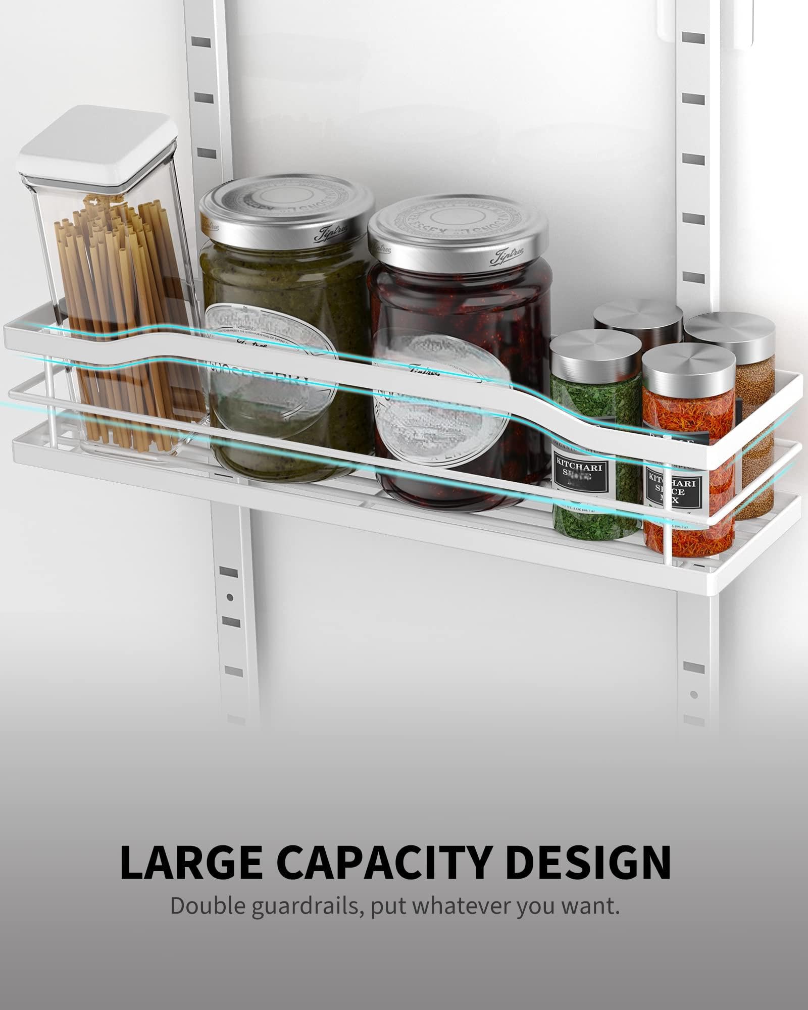 MOFOROCO 9-Tier Over-the-Door Pantry Organizer – Metal Hanging Storage Shelves for Kitchen, Bathroom & Laundry