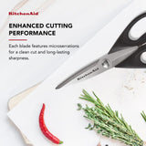 Heavy-Duty Stainless Steel Kitchen Shears with Soft Grip & Blade Guard