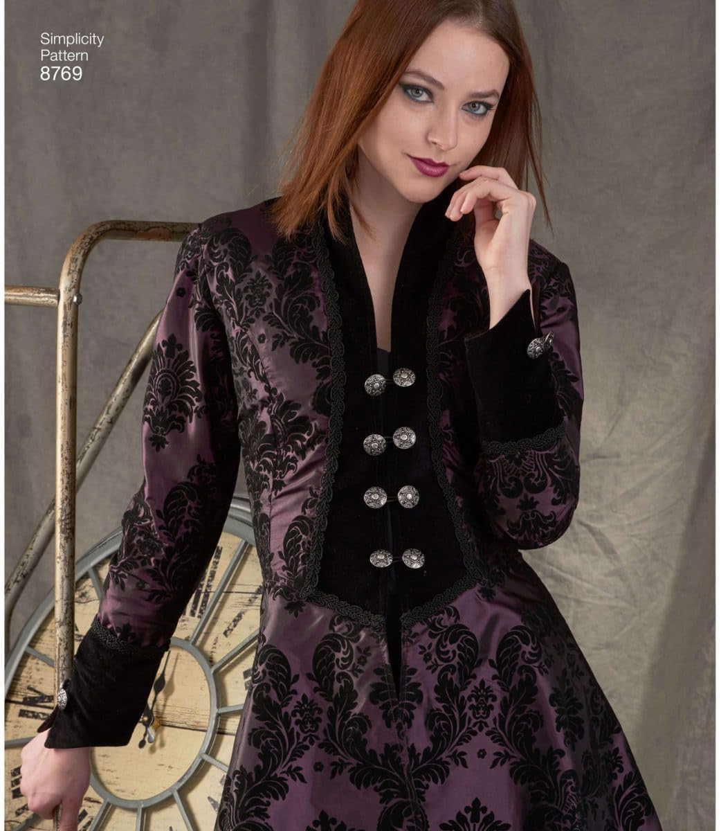 Simplicity 8769 Women’s Medieval Cosplay Coat Sewing Pattern – DIY Fantasy Queen of the North Costume
