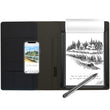RoWrite Smart Writing Pad with Pressure-Sensitive Pen – Real Ink Digital Capture Notebook (Black, A5)