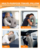 Inflatable Travel Neck Pillow with Eye Mask & Earplugs – Compact Airplane Pillow for Comfortable Flights & Travel Sleep