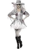 Smiffys Ghost Ship Pirate Treasure Costume for Women – Grey Dress & Hat