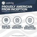 LandAirSea 54 GPS Tracker with Magnet, Real-Time Vehicle Tracking, Global Coverage, Geofencing Alerts, SilverCloud App Compatible, Waterproof