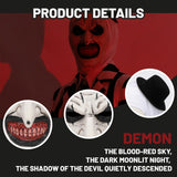 Killer Clown Latex Mask – Black Horror Halloween Mask with Bloody Teeth & Realistic Movie-Inspired Design