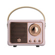 Dosmix Retro Mini Bluetooth Speaker Pink – Portable Vintage Wireless Speaker with Clear Sound & 6H Playtime