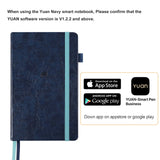 YUAN Smart Notebook Replacement – Navy Green Coded Paper Refill for YUAN Smart Pen (94 Sheets)