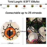 Halloween Eyeball String Lights – Multicolored Lantern Design (Indoor & Outdoor, Waterproof)