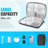 Travel Cable Organizer Pouch – Portable Tech Accessories Storage Case for Chargers & Gadgets