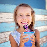 24PCS Halloween Curly Straws – Reusable Multicolor Party Straws with Bats, Ghosts, Cats, Pumpkin, Witch & Spider Patterns