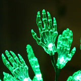 Green LED Halloween Decoration – Hanging Light-Up Prop for Haunted House, Lawn & Party Displays