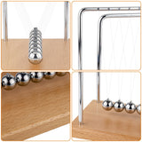 Smilesorg Newton’s Cradle Balance Balls Kinetic Desk Toy Physics Motion Display for Office Décor & Educational Fun