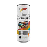 CELSIUS Retro Vibe Energy Drink, Sugar-Free with 200mg Caffeine & Essential Vitamins – Sparkling Raspberry Citrus, 12 Pack