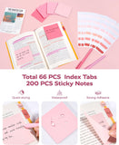 Pink Aesthetic School Supplies Kit with Organizer
