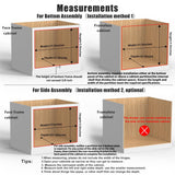 Mulush Wide Slim Pull-Out Wooden Cabinet Drawer with Soft-Close Slides – Precision Storage Organizer