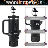 Halloween Stanley Cup Accessories Set – 5Pcs Devil Style with Handle Strap, Boot, Straw Cap & Charms for 30/40oz Cups